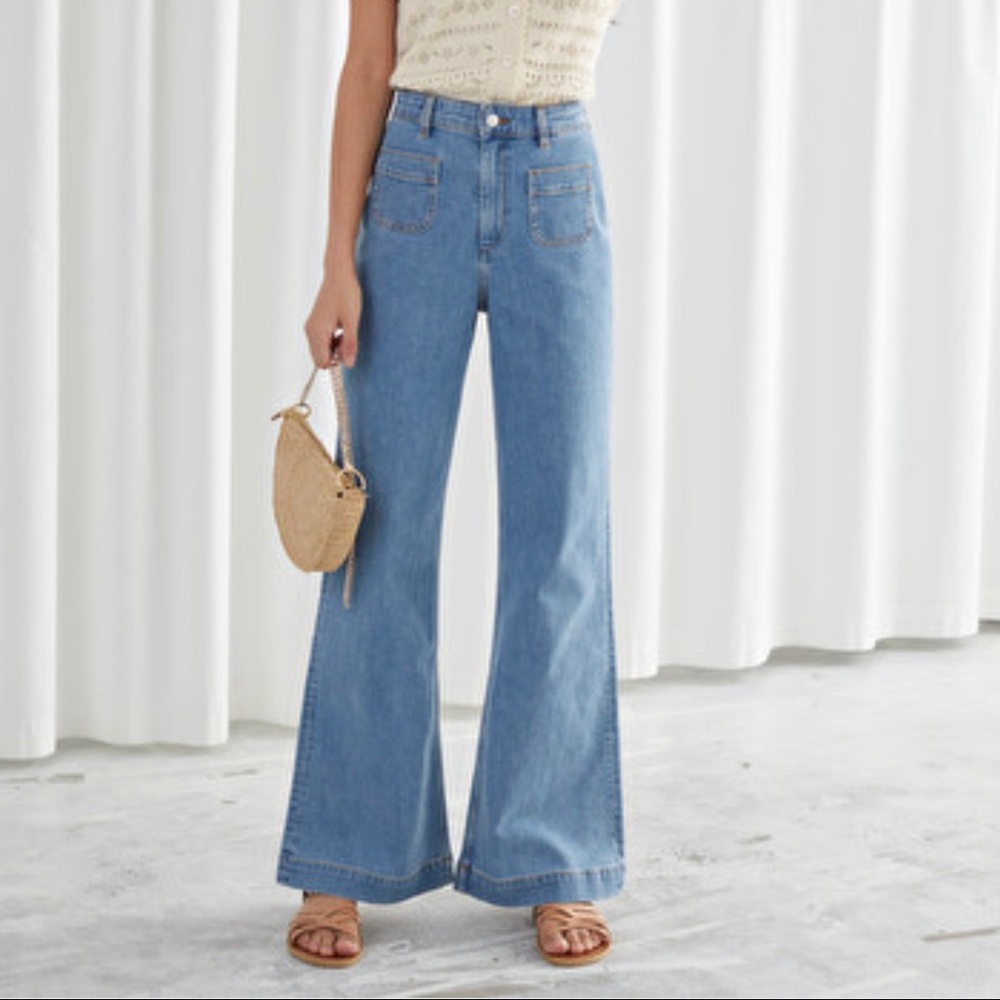 Flared High Rise Jeans by &OtherStories - NEW